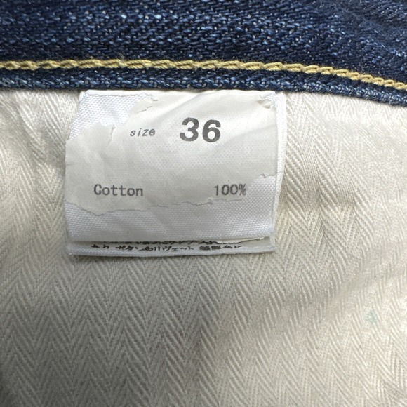 Graph Zero 086-441-9056 16oz Japanese Selvedge Denim Jeans Slim Straight Size 36 - Picture 10 of 14